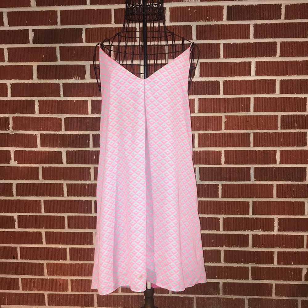 Black Bead - Neon Pink & Gray Dress
